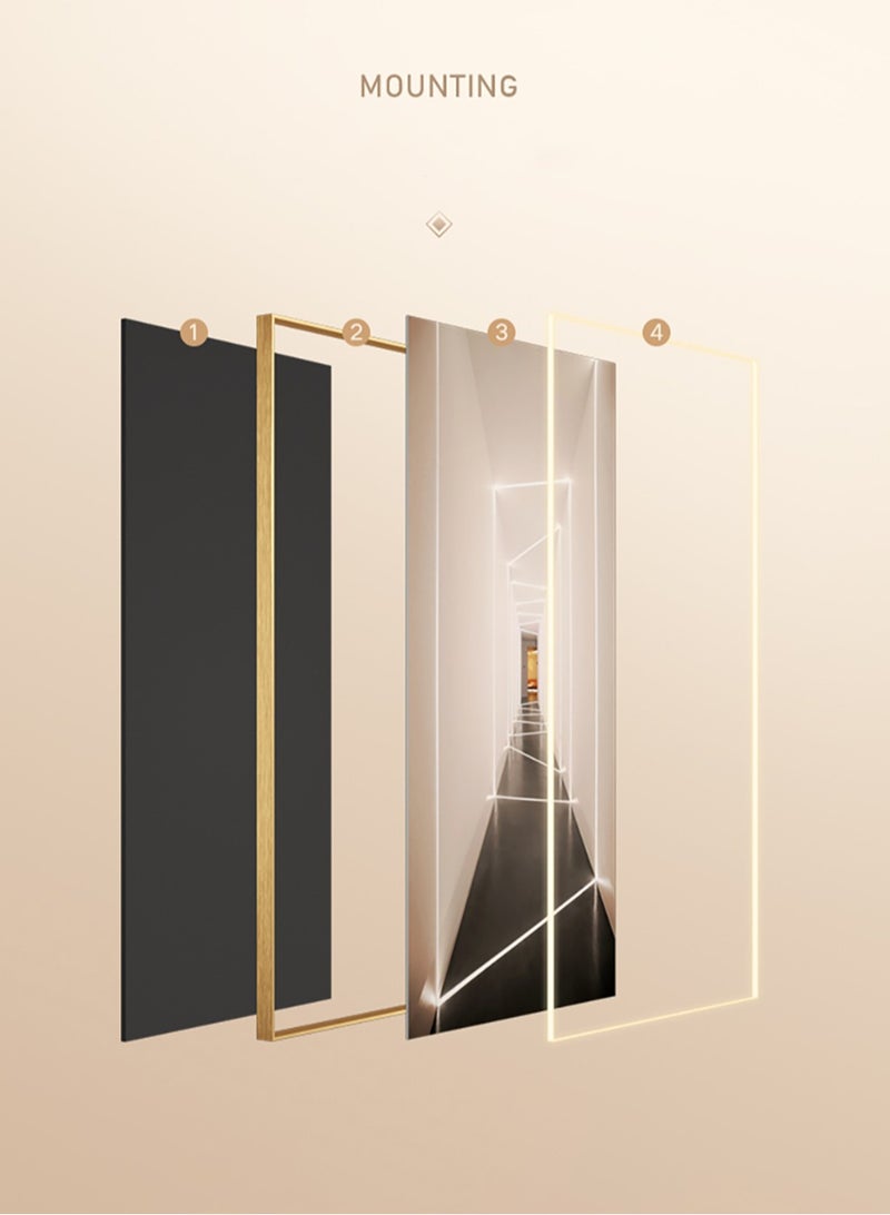 Merry Moments ملصق حصان أسود - عمل فني حصان - جمالية حديثة - فن جداري بسيط - فن جميل لتزيين المنزل والمكتب وغرفة المعيشة وفندق بوتيك - إطار باللون الذهبي 60x80 سم - Image 4