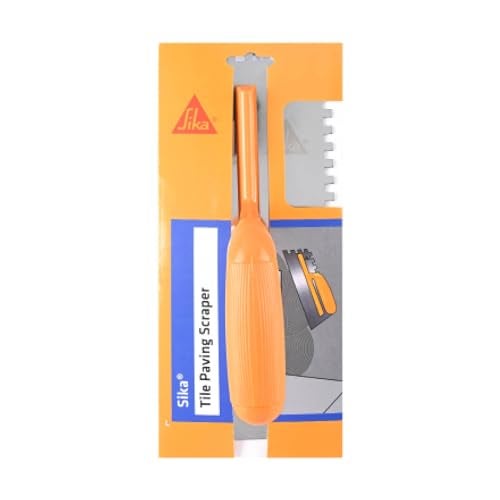 SIKA – Silicone Application Trowel – Steel Notched Trowel (6 x 6 mm) – for Uniform Spreading of Tile Adhesive – Non-Corrosive - Image 1