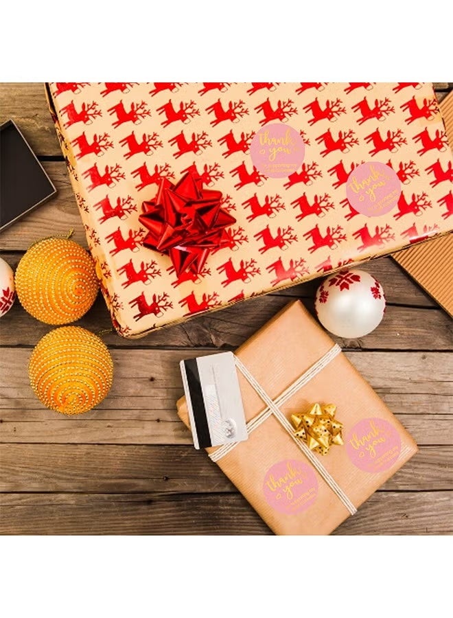 Professional Thank You Stickers 1500-Pack - 3-Color Customizable Labels for Small Business Packaging, Retail Store, E-commerce to Boost Customer Loyalty - Image 3