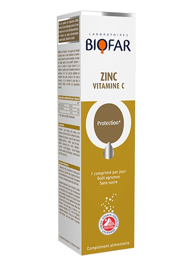 Biofar Zinc Vitamin C Effervescent Tablets 20'S - Image 1