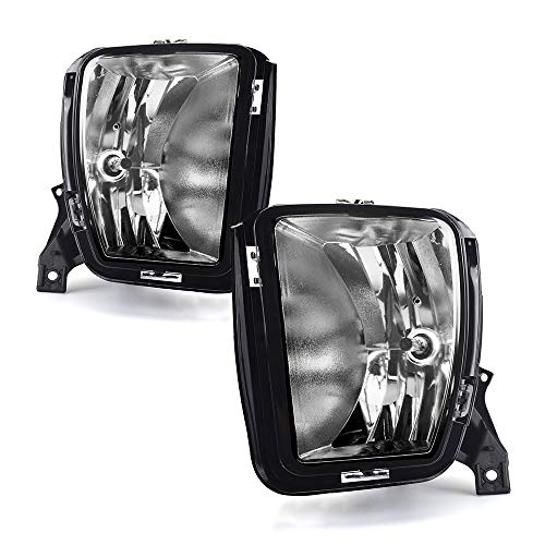 Tecoom Fog Lights for Dodge Ram 1500 20132018 OEM Replacement Bumper Driving Fog Lamps Assemblies Pair Clear Lens with Bulbs