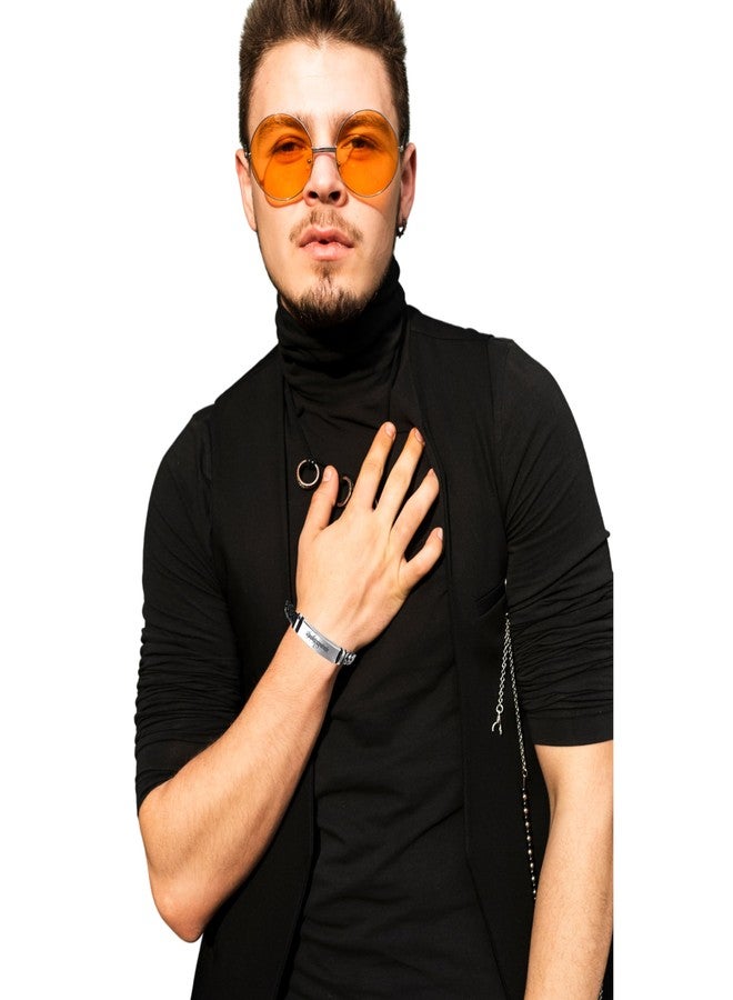 سوار رجالي ديني بسم الله الرحمن الرحيم، سوار أنيق وعصري من الجلد، مزود بإبزيم فولاذي مضفر، مناسب للرجال والفتيان، رقم الموديل: ShivBLRBr2025348 - Image 3