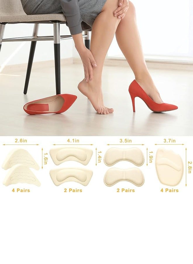 10 Pairs Of Forefoot Insoles, Heel Insoles, Toe Plugs, Sponge Series Insoles, Anti-Wear Foot Universal Set - Image 4