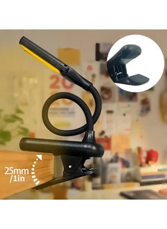 Arabest 1pc Clip On Book Light, USB 14 LED Lamp Reading Light Eye Protection Desk 180° Adjustable Bedside Night Light 8-gear Electrodeless Dimming  - Image 2