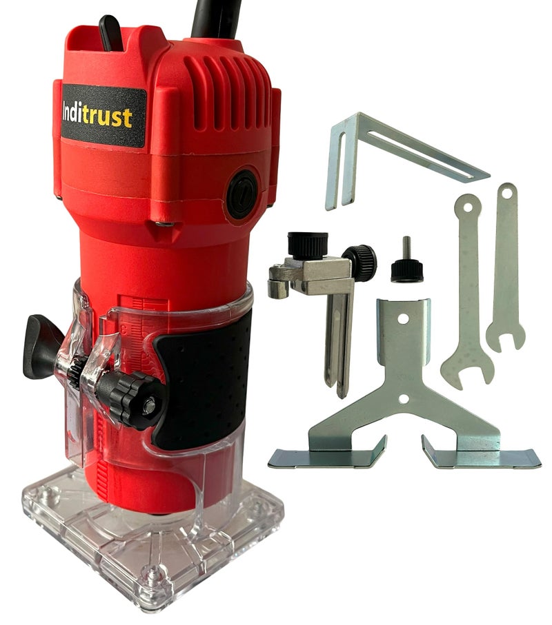 Inditrust Professional Palm Router 30000 RPM 6.35mm Trimmer 700W Machine Tool with 6 MONTHS WARRANTY - Image 1