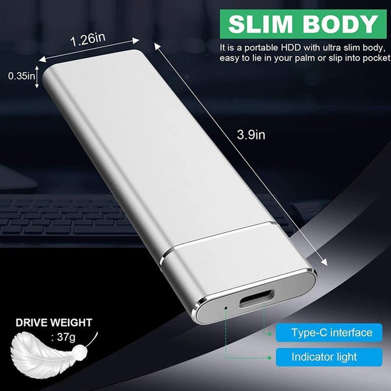 SSD mobile solid state U disk, portable mobile solid state drive 4TB silver - Image 4