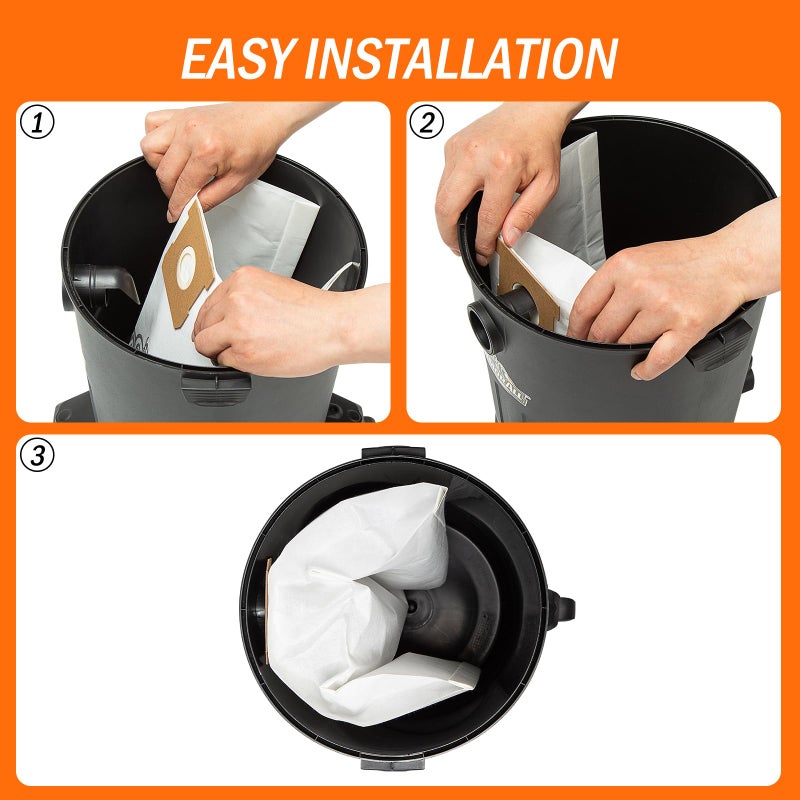 Armor All 4-Gal Dust Bags for VO408S 0901/VO405P 0901-3 Pack (AADBM) - Image 5