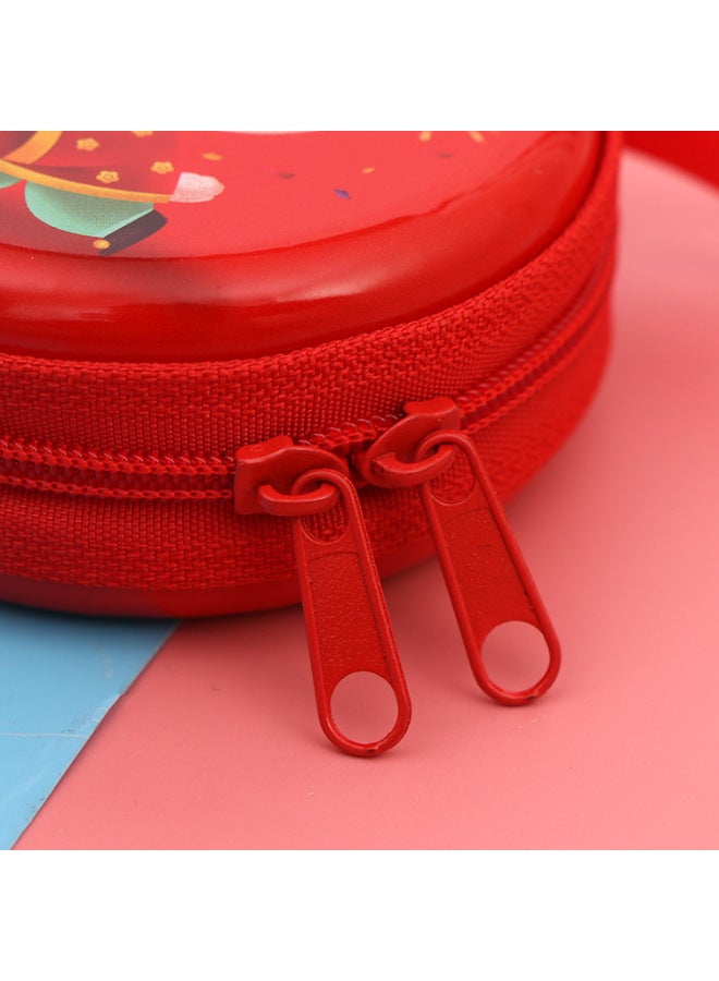 الإبداعية صفيح محفظة نسائية للعملات المعدنية الكرتون صغيرة مستديرة سماعة سستة حقيبة المحمولة عملة الأطفال شنطة هدايا بالجملة-اللون: يونيكورن عشوائي - Image 5