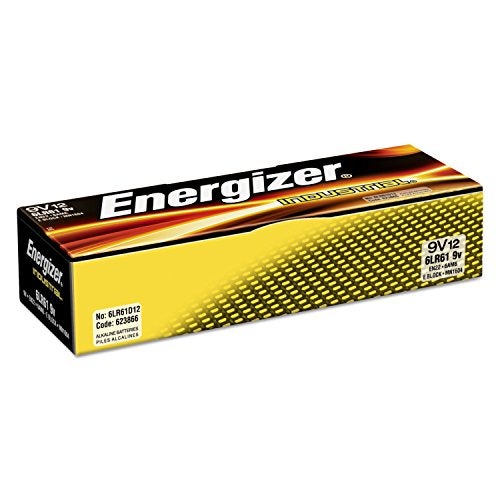 Eveready Energizer Industrial Alkaline 9v Batteries, 12/box - Image 1