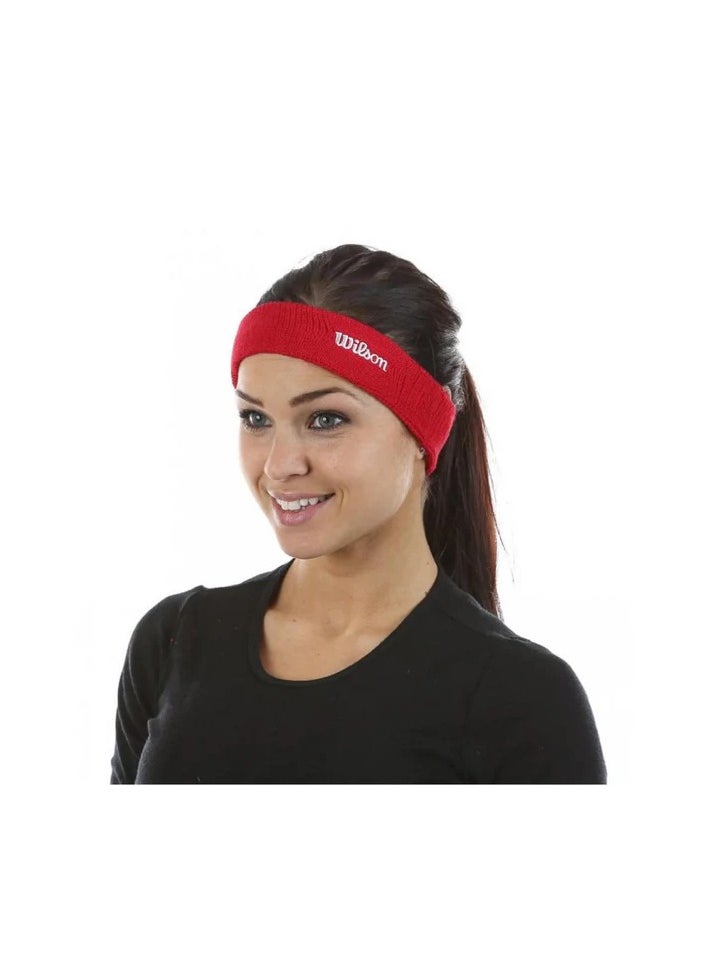 Wilson Wilson Accessories Tennis Headband Wilson Headband RD OSFA  - Image 1