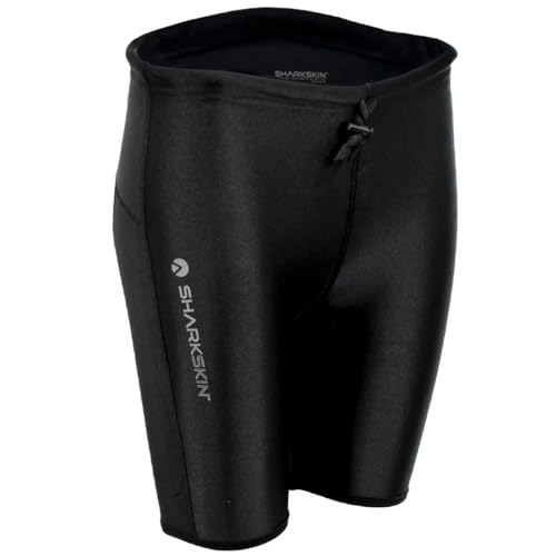 Sharkskin Women's Standard Robust Quality High-Waisted Chillproof Wetsuit Short Pants, Black, XXX-Large - Image 1
