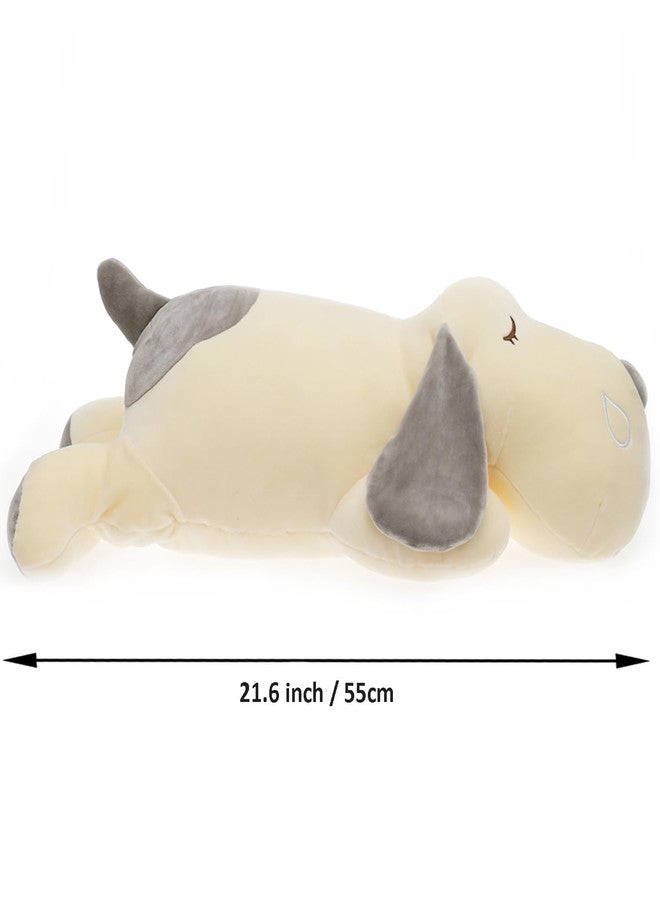 ERDAO Dog Plush Pillow, Soft Dog Stuffed Animals Toy Dog Plushie Body Pillow Gifts for Kids Girls Boys (Gray, 21.6 inch) - Image 5