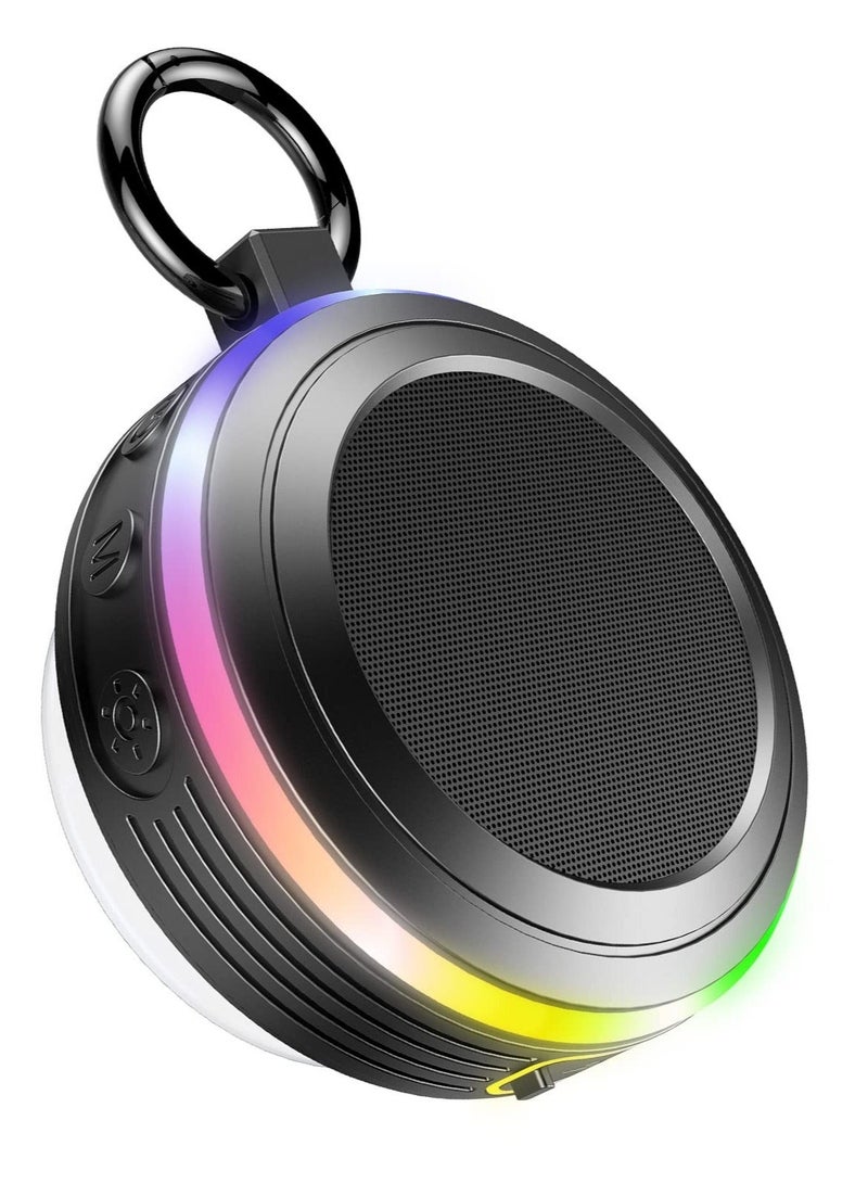 Y&D Portable Bluetooth Speaker, Shower IPX7 Waterproof 360 HD Surround Sound, with FM Radio and Built-in Microphone, for Party, Travel, Beach  - Image 1
