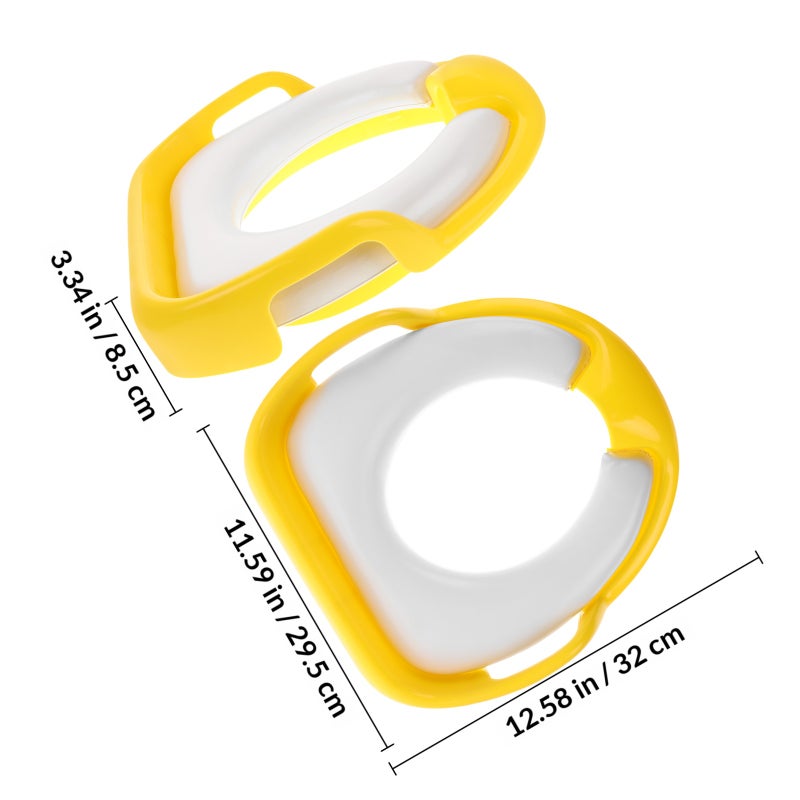 Potty Training Seat for Boys Girls,Potty Seat with Anti- Splash Guard Training Toilet Seat for Toddler Kids Potty Seat with Handles and Backrest - Image 2