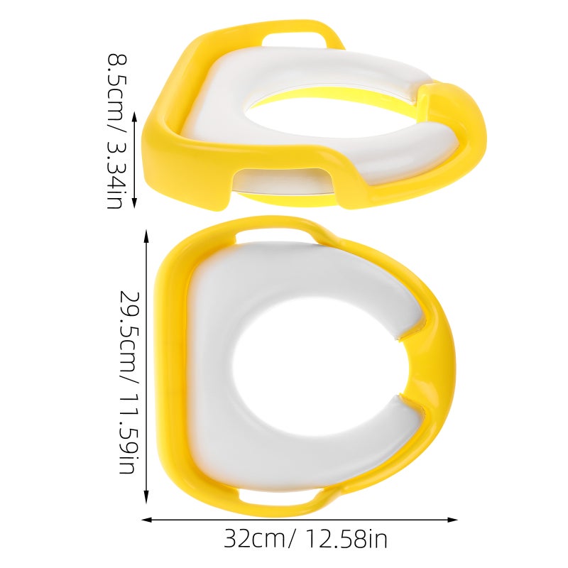 Potty Training Seat for Boys Girls,Potty Seat with Anti- Splash Guard Training Toilet Seat for Toddler Kids Potty Seat with Handles and Backrest - Image 3