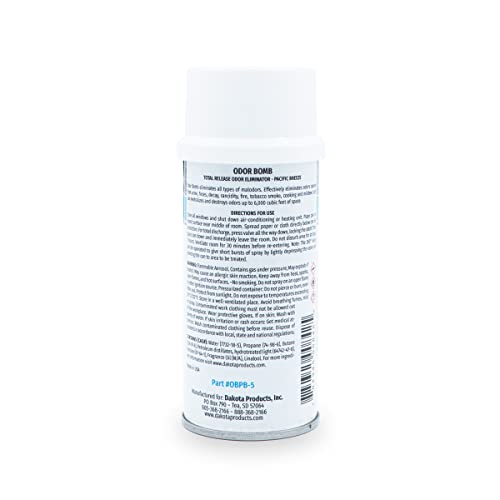 Dakota Odor Bomb Car Odor Eliminator Pacific Breeze 3 Pack - Image 3