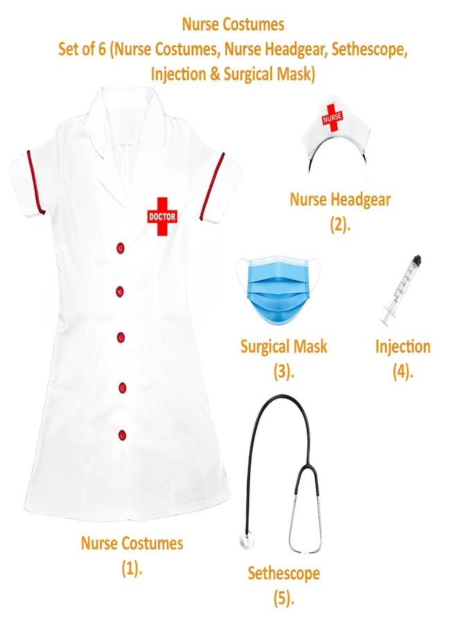 EthnicAlive Nurse Dress for Kids | Community Helper Costume for Kids | Fancy Dress Costume - Image 2