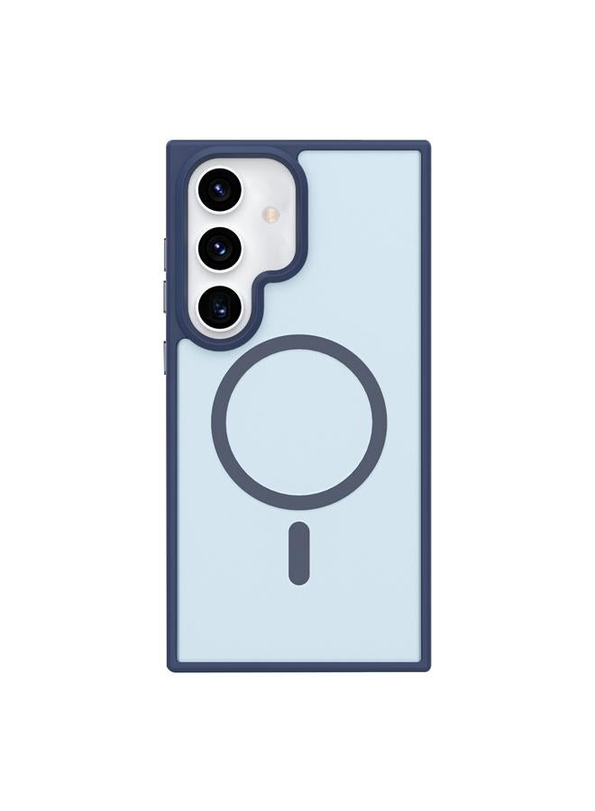 اس-توب جراب لهاتف Samsung Galaxy S24 5G مزود بأزرار معدنية وملمس جلدي غير لامع ومقاوم للصدمات من MagSafe - Image 1