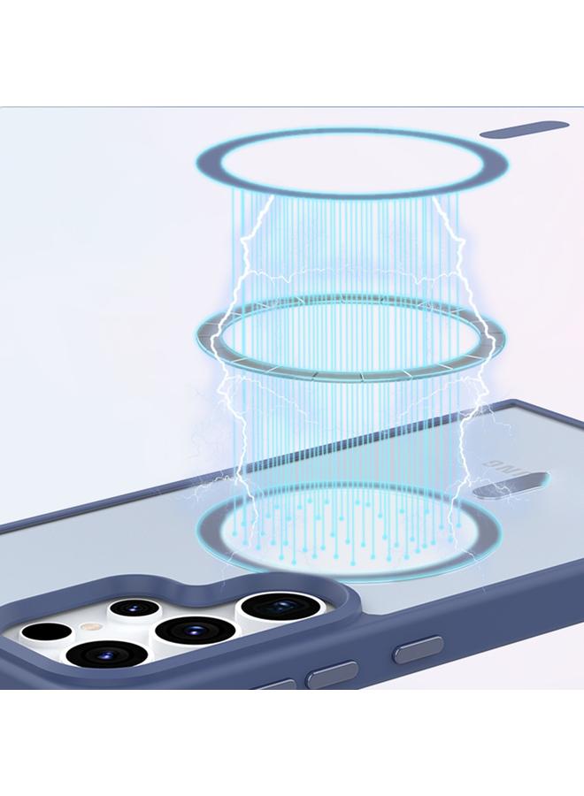 اس-توب جراب لهاتف Samsung Galaxy S24 5G مزود بأزرار معدنية وملمس جلدي غير لامع ومقاوم للصدمات من MagSafe - Image 5