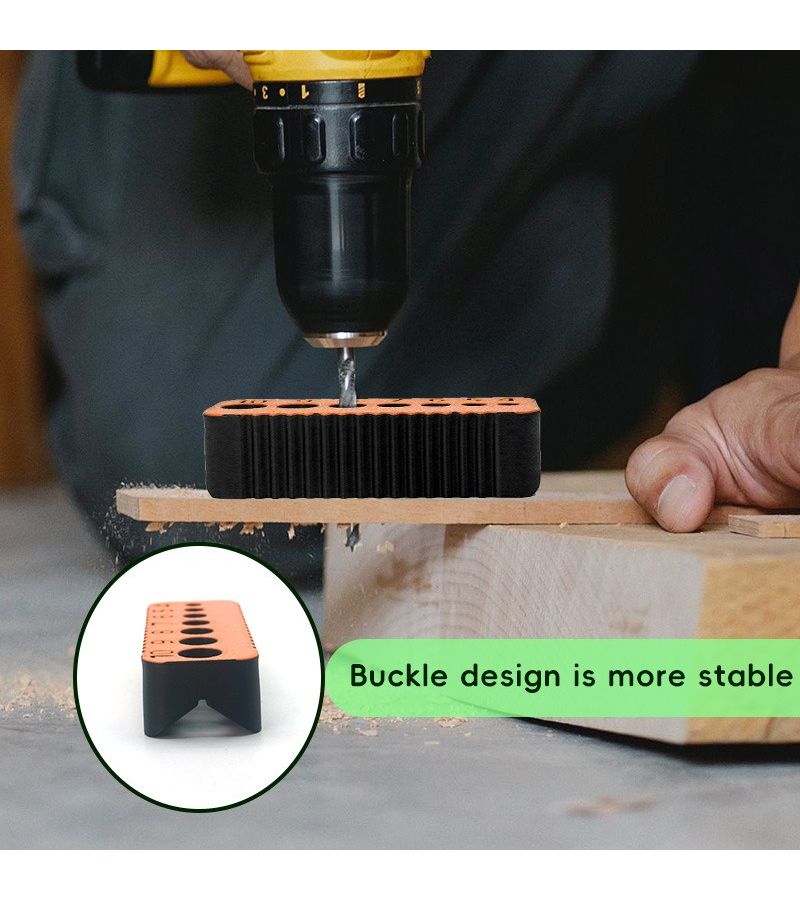 7 Hole Random Color Precision Drilling Tool Heavy Duty Plastic Drill Guide - Image 5