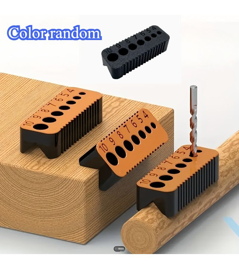 7 Hole Random Color Precision Drilling Tool Heavy Duty Plastic Drill Guide - Image 3