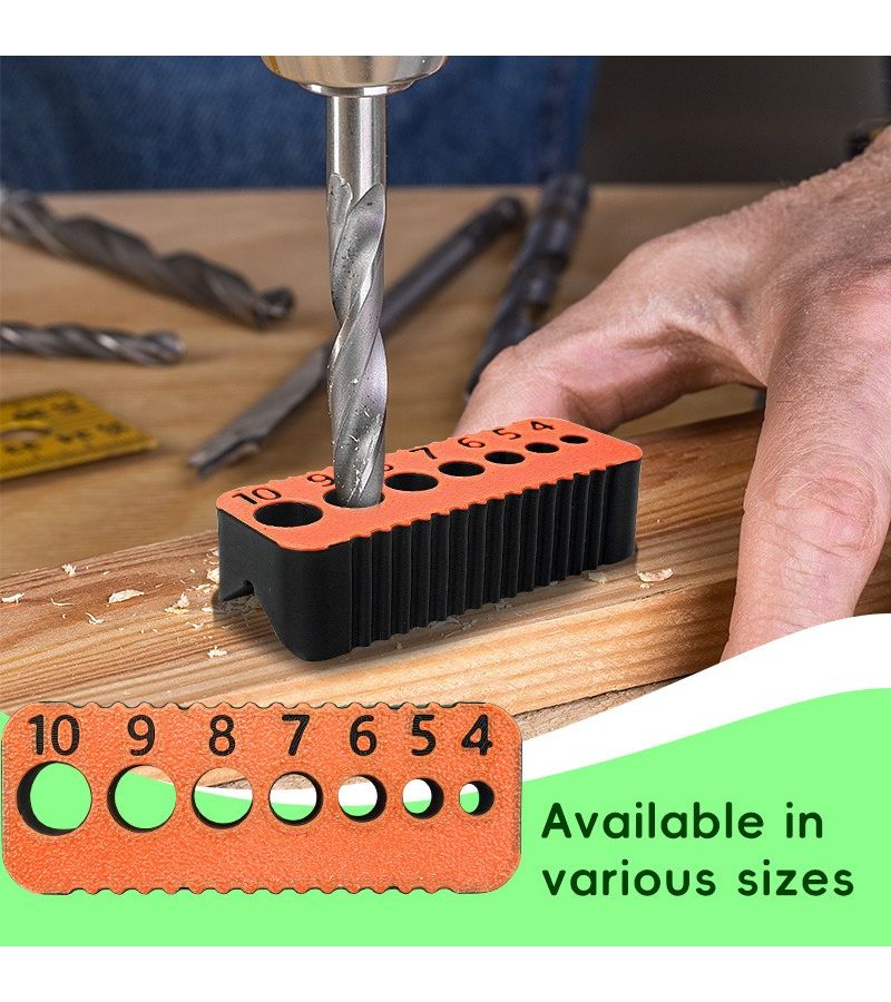 7 Hole Random Color Precision Drilling Tool Heavy Duty Plastic Drill Guide - Image 2