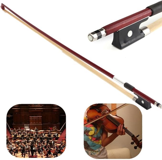 PERLMAN Ebony Violin Bow - Superior Violin Bow for Students (4/4) - Image 1