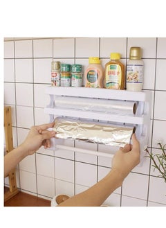 Reko Wall Mounted 4-in-1 Wall-Mount Paper Towel Holder Bathroom Tissue Roll Hanger Toilet Paper Roll Holder  - Image 4