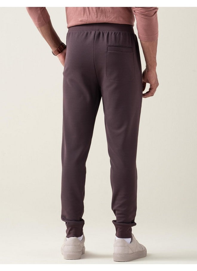 DaMENSCH - DAMENSCH Men’s Regular Fit Ottoman Joggers | Stylish Joggers for Casual Wear-Dark Chocolate-XL - Image 1