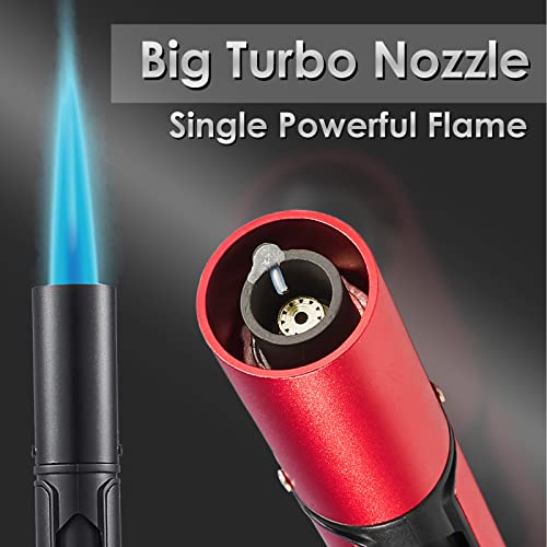 Urgrette 5 Pack Butane Torch Lighter, Urgrette 6-inch Refillable Pen Lighter Pencil Torch Lighter Adjustable Jet Flame Butane Lighter for Grill BBQ Candle Camping (Gas Not Included) - Image 4