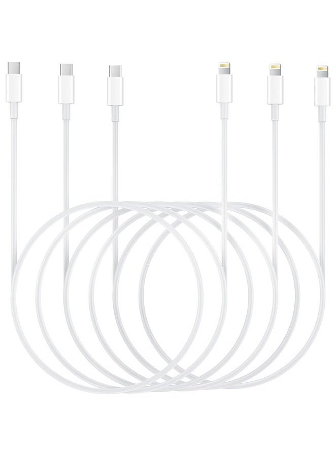 Mailesi كابل USB C إلى Lightning بطول 6.6 قدم 3 حزمة أصلي [معتمد من Apple MFi] كابل شاحن سريع لجهاز iPhone 14/13/13 Pro/12/12 Pro/12 Pro Max/11/Xs Max/XR/X و iPad و AirPods Pro والمزيد - Image 1