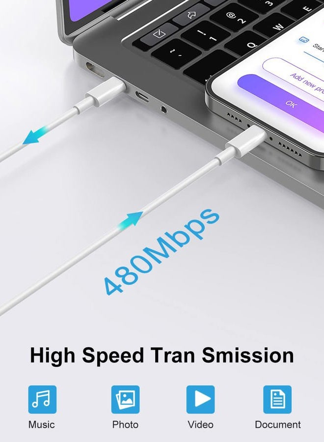 Mailesi كابل USB C إلى Lightning بطول 6.6 قدم 3 حزمة أصلي [معتمد من Apple MFi] كابل شاحن سريع لجهاز iPhone 14/13/13 Pro/12/12 Pro/12 Pro Max/11/Xs Max/XR/X و iPad و AirPods Pro والمزيد - Image 4