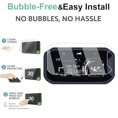Wisely Premium Speedometer Screen Guard Compatible for New TVS JUPITER 125 DT SXC 2025 Scooter | TFT Display Digital Meter Protector | Full Cover | Easy Installation Kit | Scooty Accessories - Image 5