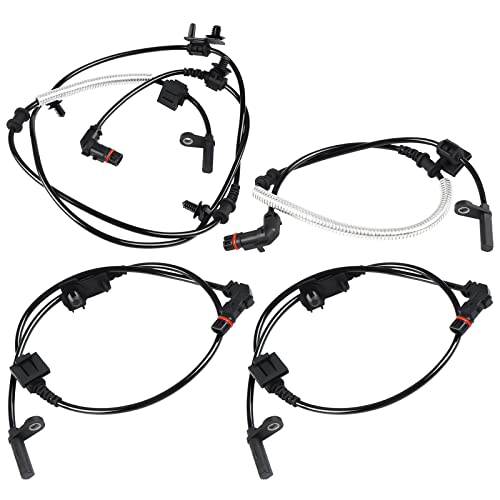 WMPHE 4 Pcs ABS Wheel Speed Sensor Compatible with Dodge Charger Challenger Magnum 2006 2007 2008 2009, Chrysler 300-2005 to 2010, Replacement for 4779244AC, 4779247AA, Front and Rear - Image 1