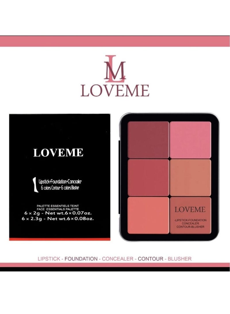 LOVEME Professional Blush with Contour Palette and Kit Best Quality Multicolour - Image 1