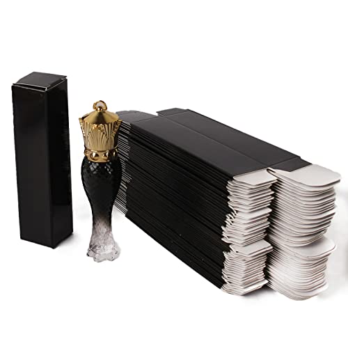 COSIDEA 50 PCS Empty Black Lip Gloss Boxes W27 xW27 xH115mm 106 106 453 inch Cosmetic PerfumeMascara Box Packaging for Small Business Wholesale small Kraft Paper Box - Image 1