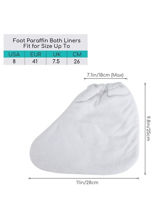 Segbeauty Paraffin Wax Booties, Segbeauty Paraffin Heated Foot SPA Liners, Paraffin Wax Refill Feet Cover Bags for Hot Wax Hand thera-py Bath Paraffin Thermal treat-ment SPA Wax Warmer Paraffin Wax Machine