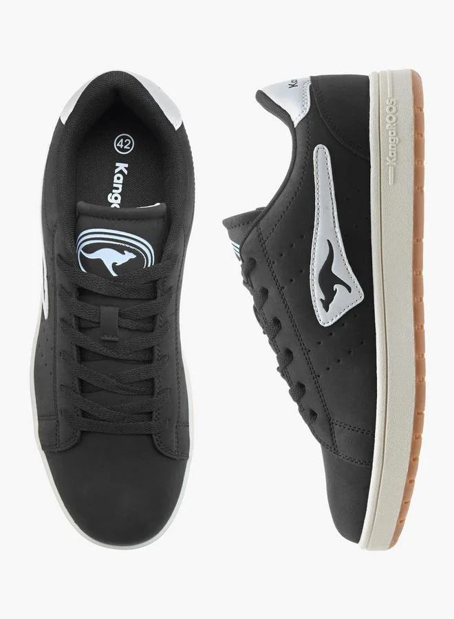 Kangaroos Women'S Logo Detail Lace-Up Sneakers