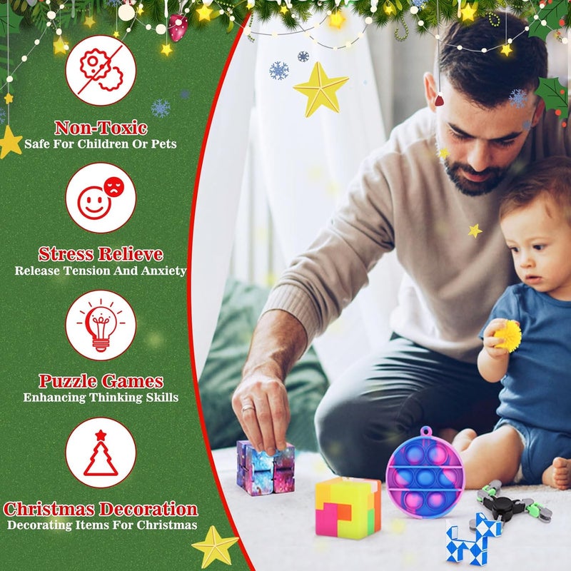 تقويم المجيء لألعاب فيجيت، صندوق ألعاب فيجيت يحتوي على 24 يومًا من المفاجآت، تقويم المجيء للعد التنازلي لعيد الميلاد للأطفال - Image 4