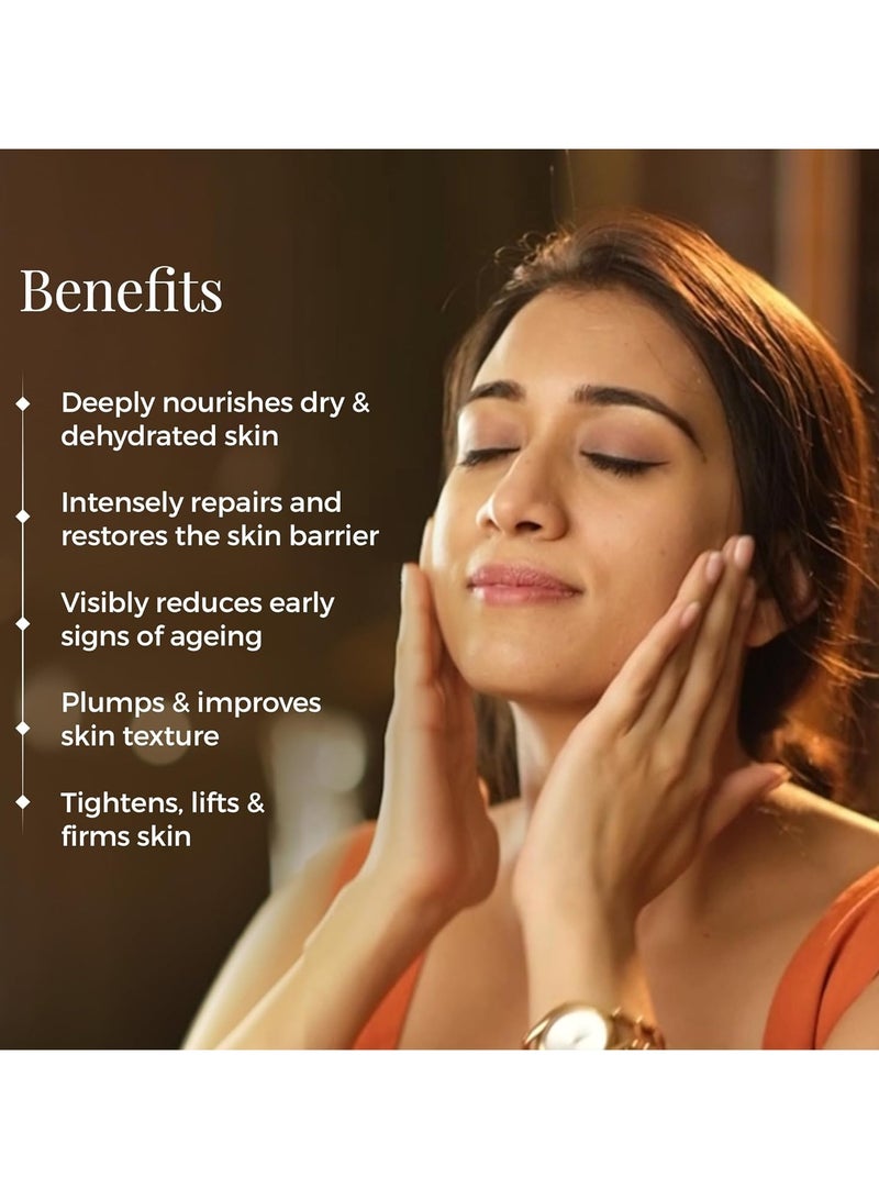 Forest Essentials Soundarya Anti Ageing Night Cream with Real 24K Gold | For Dry & Dehydrated Skin | With Bakuchiol & Hyaluronic Acid | Moisturising and Hydrating - Image 3