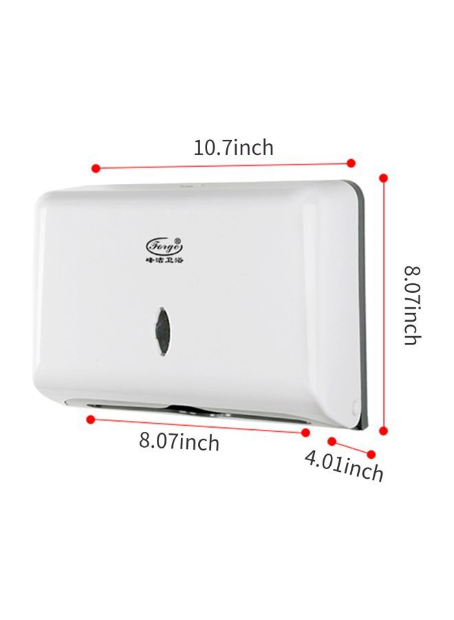 NIBEMINENT Paper Towel Dispenser White - Image 2