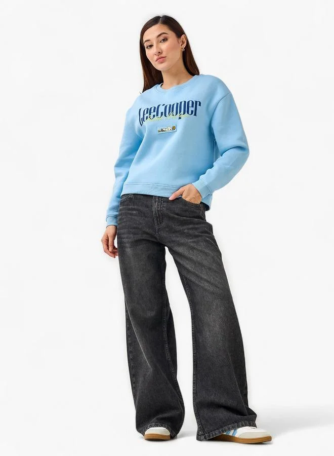 لي كوبر Lee Cooper Regular Fit Sweatshirt with Print