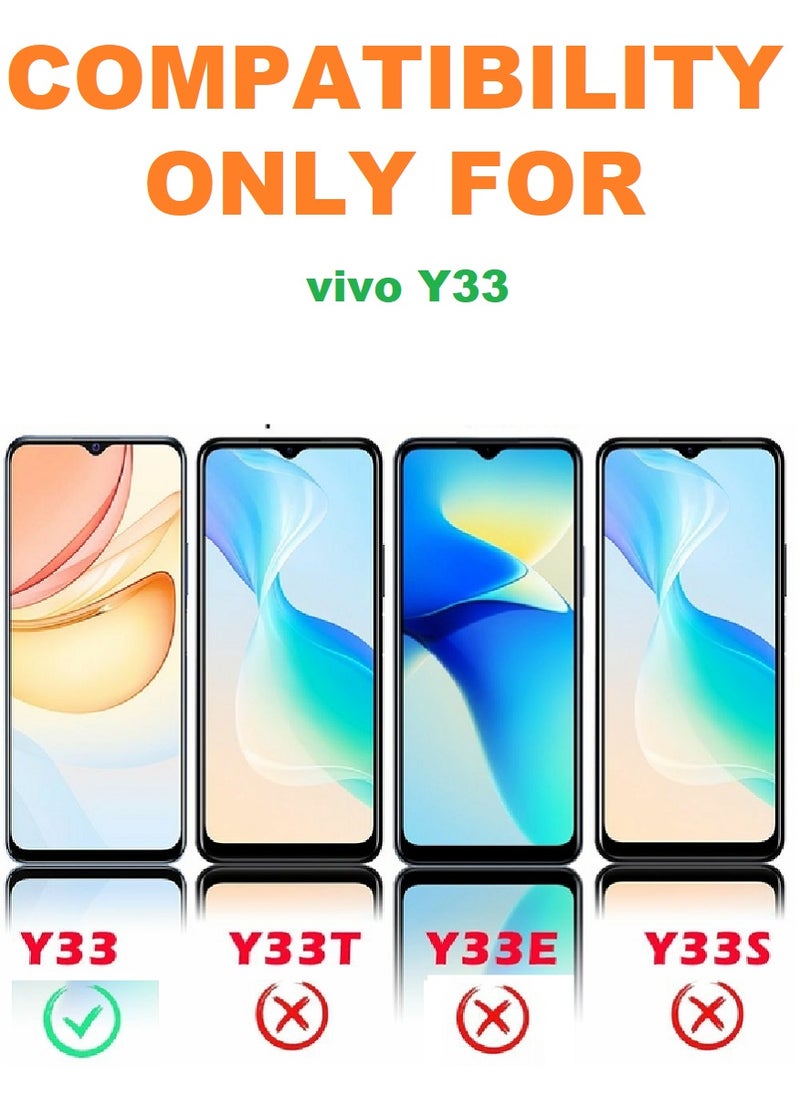 Super 2 Pieces Tempered Glass Screen Protector Clear Designed For vivo Y33 Full Screen Coverage And Bubble Free - Image 3