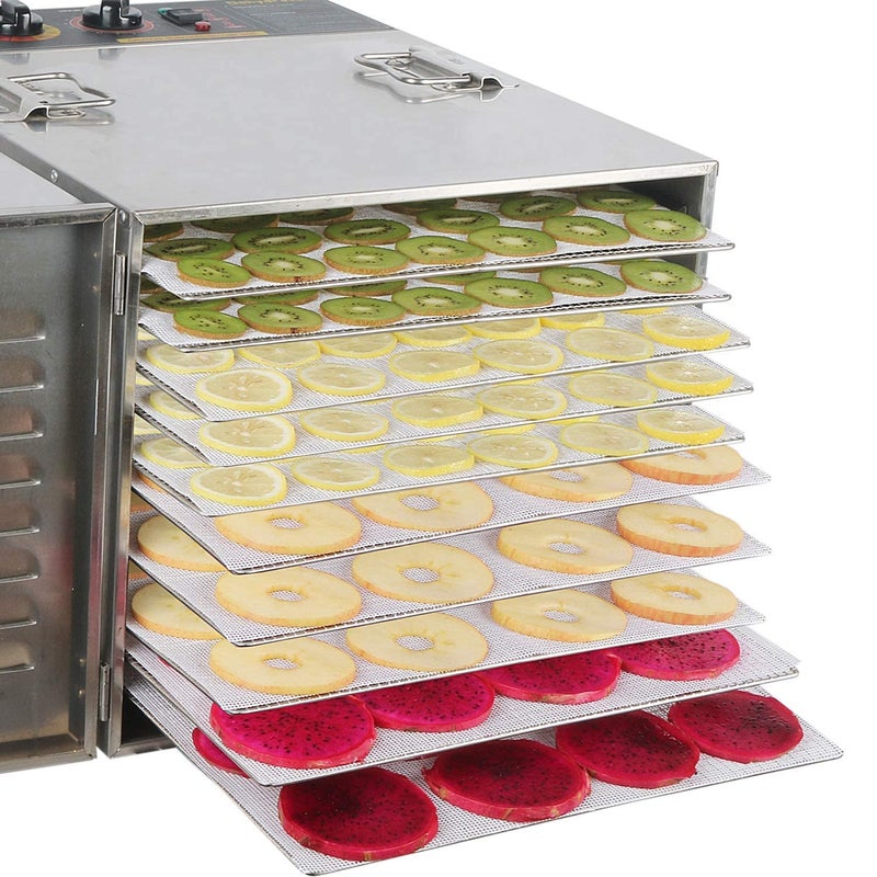 Kispog 10 Pcs/Sets Silicone Dehydrator Sheets for Food Dehydrator & Freeze Dryer, 14x14 in - Image 3