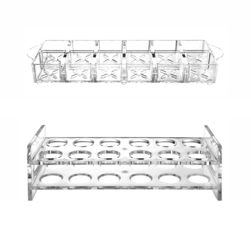 Modern Easy Clean Vertical Wine Holder Space Efficient Sturdy Home Accessory Clear - Image 4
