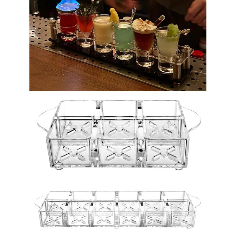 Modern Easy Clean Vertical Wine Holder Space Efficient Sturdy Home Accessory Clear - Image 3