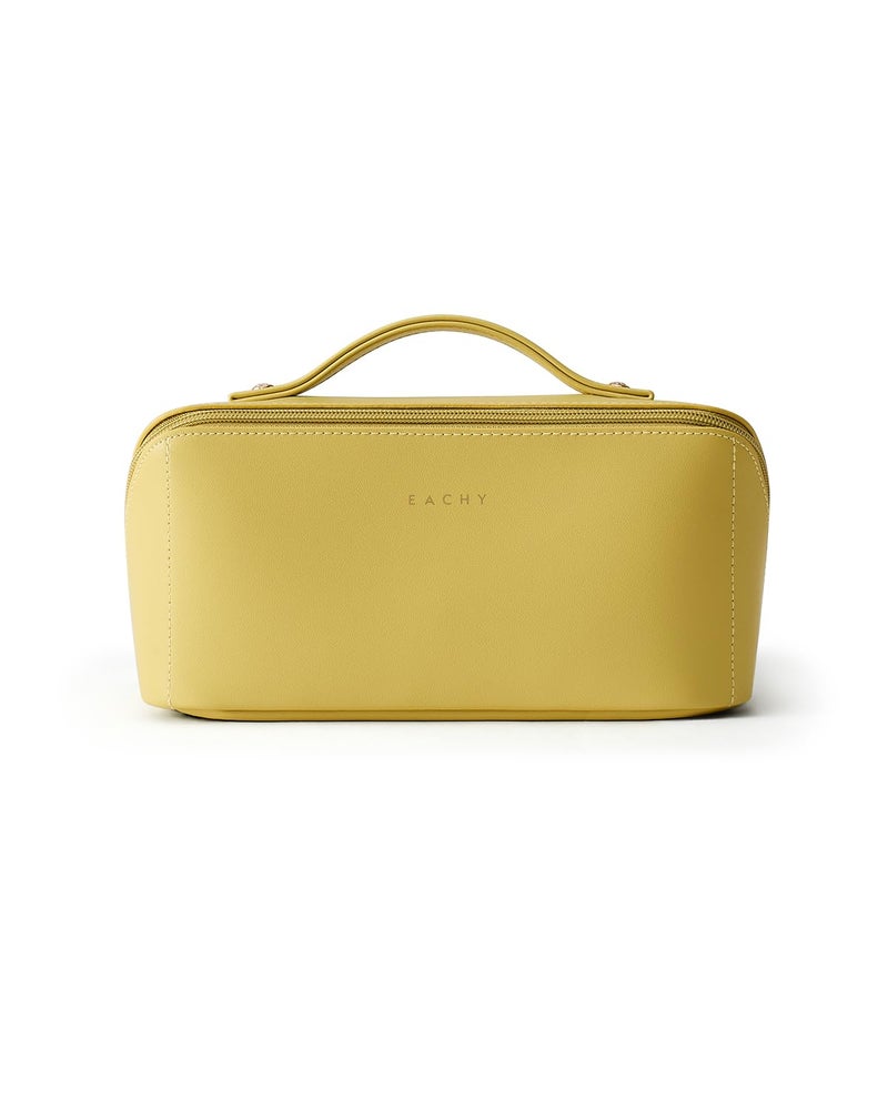 EACHY Travel Makeup Bag,Large Capacity Cosmetic Bags for Women,Portable Pouch Open Flat Toiletry Bag Make up Organizer with Divider and Handle - Image 5