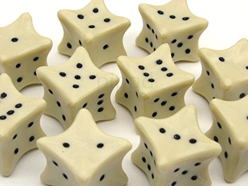 Koplow Games Pack of 10 D6 6Sided 18mm Bone Dice Roll Dem Bones RPG DD Dice - Image 5