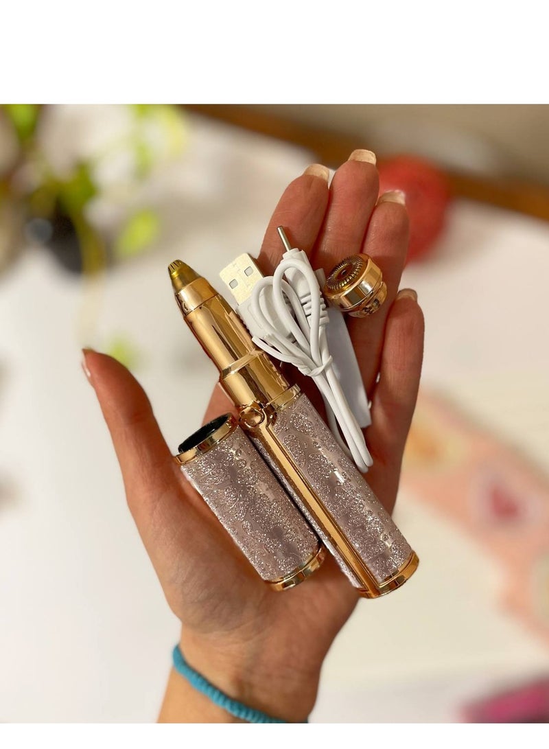 BLAWLESS 2 in 1 Women's Facial Hair Trimmer, Rechargeable Facial and Eyebrow Trimmer, Painless Hair Removal Device, Facial Hair Trimmer for Women, Facial Shaver for Upper Lip Hair Removal - 003 - Image 3