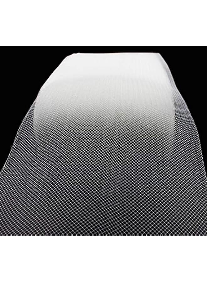 50 Yards Stiff Horsehair Braid 2 Inch for Polyester Boning Sewing Wedding Dress Dance Gowns Dress Accessories, White - Image 3